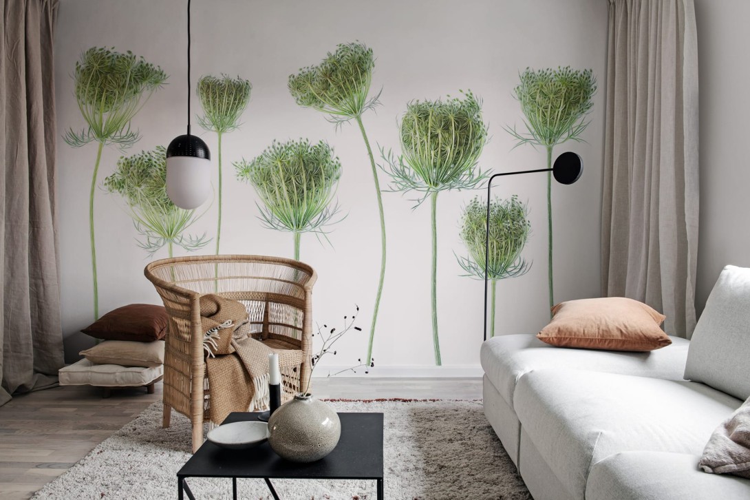 Rebel Walls R19138 Pops Wild Carrot - mural w kwiaty