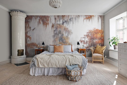Rebel Walls R19106 Pops Mangrove - mural w jesienny krajobraz