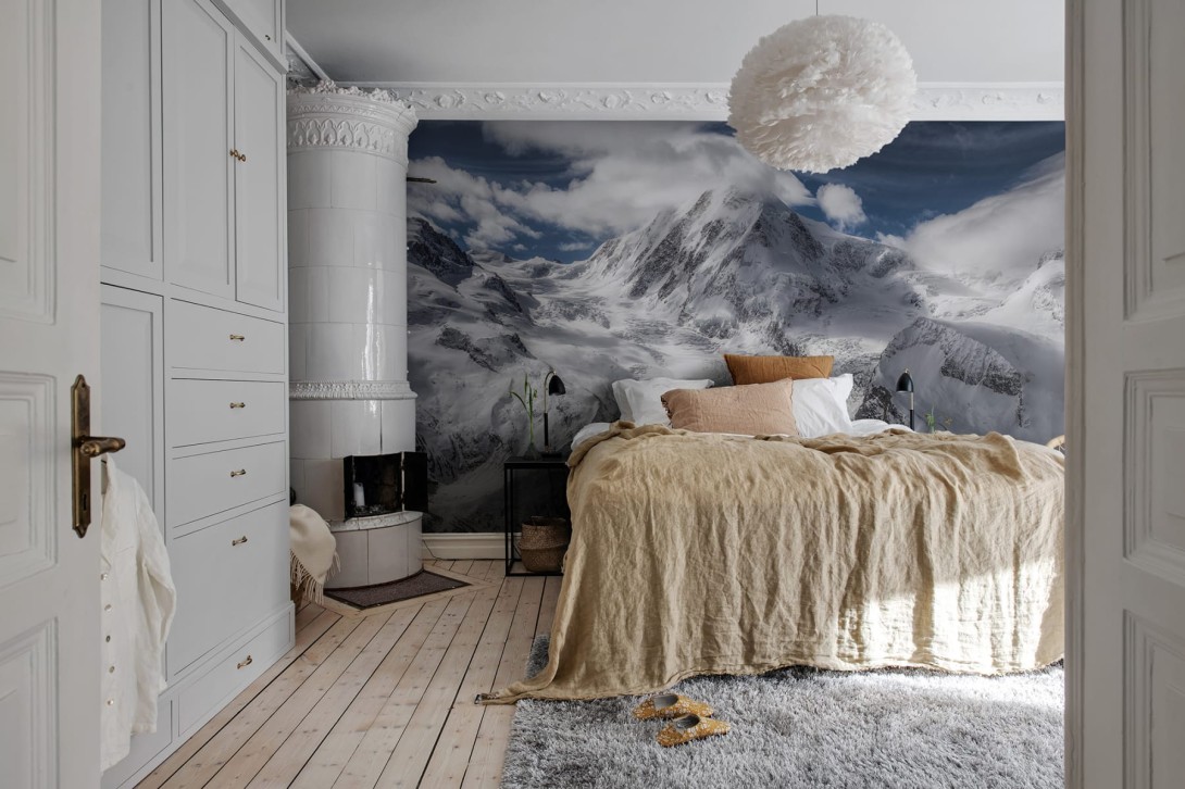 Rebel Walls R19092 Pops Cloudy Mountains - mural w górski pejzaż