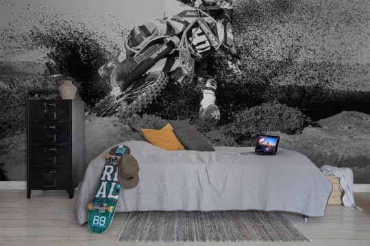 Rebel Walls R19088 Pops Need for Speed - mural w motocyklistę