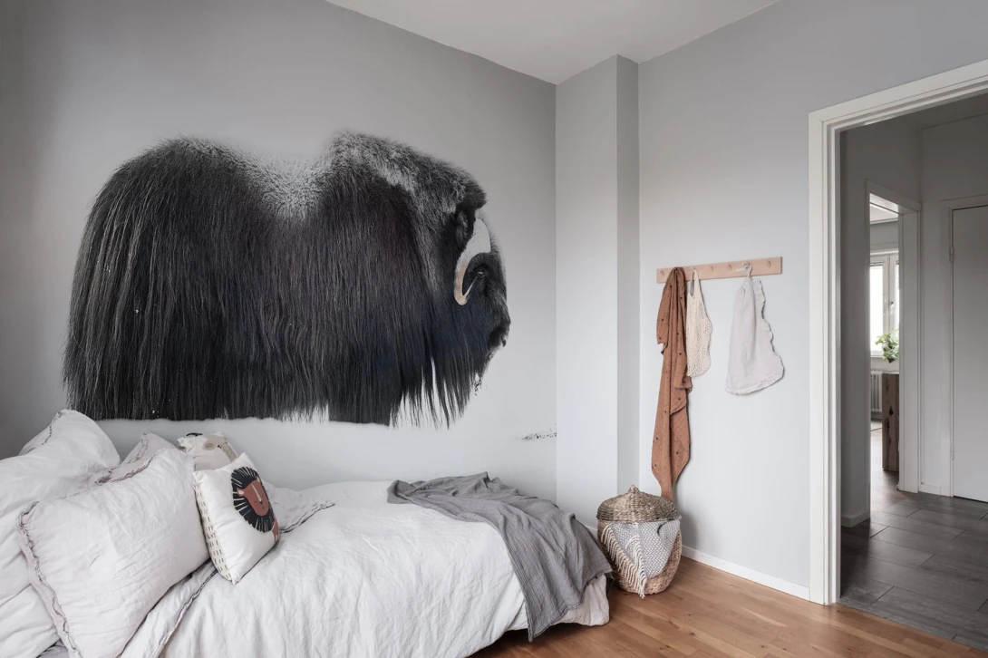 Rebel Walls R19084 Pops Musk Ox - mural w bawoła