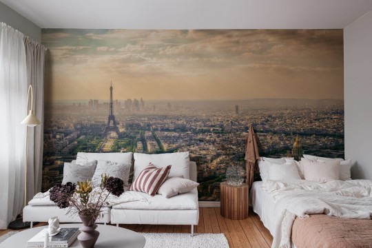 Rebel Walls R19081 Pops Paris Panorama - mural w panoramę Paryża