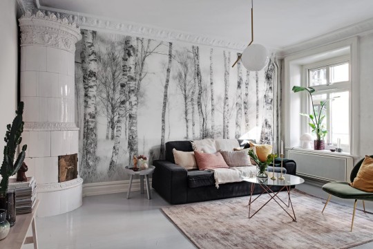 Rebel Walls R19070 Pops Birch Trees - mural w las