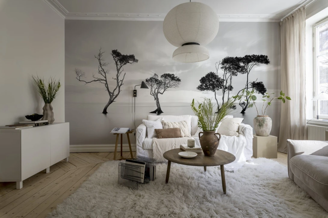 Rebel Walls R19024 Pops Peaceful Tree - mural w drzewa