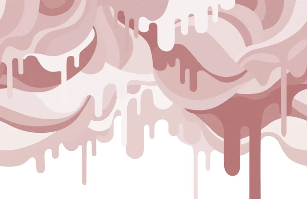 Rebel Walls R18652 Pops Dripping Ice Cream Pink - mural dla dzieci w topniejące lody