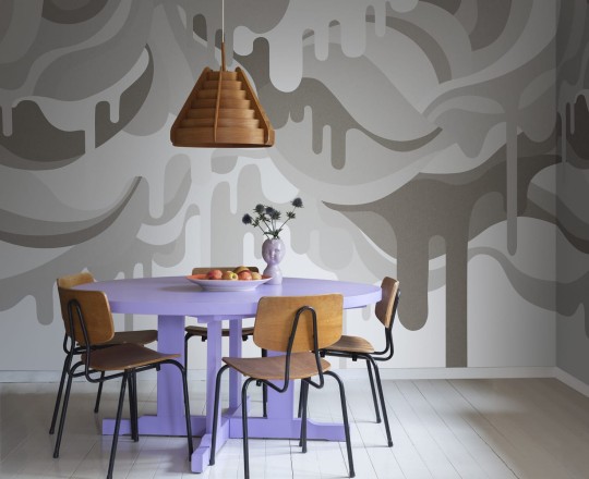 Rebel Walls R18650 Pops Dripping Ice Cream Sand - mural dla dzieci w topniejące lody