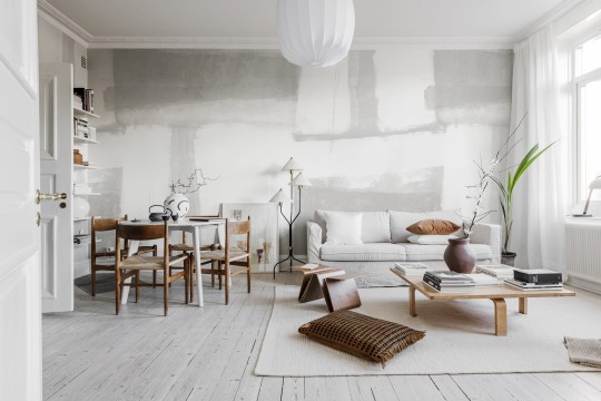 Rebel Walls R18584 Pops Fields Grey - mural w abstrakcyjny wzór