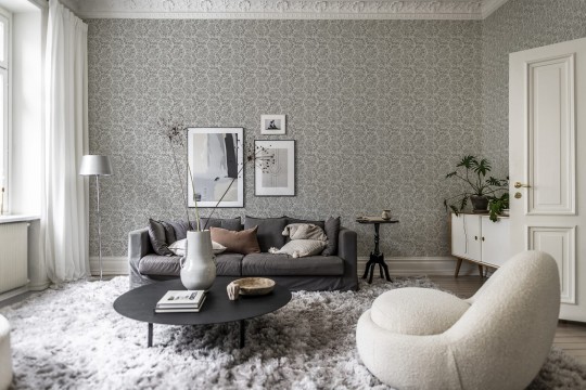Rebel Walls R18558 Pops Marbled Hexagon Tiles Grey - tapeta imitujące marmurowe płytki