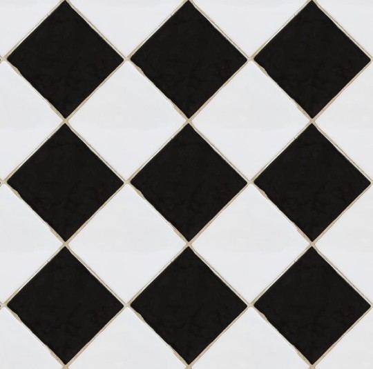 Rebel Walls R18551 Pops Checkered Tiles Black & White - tapeta imitująca płytki ułożone w kratkę
