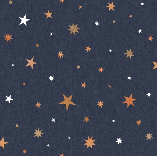 Rebel Walls R18545 Pops Stardust Night - tapeta dla dzieci w gwiazdy