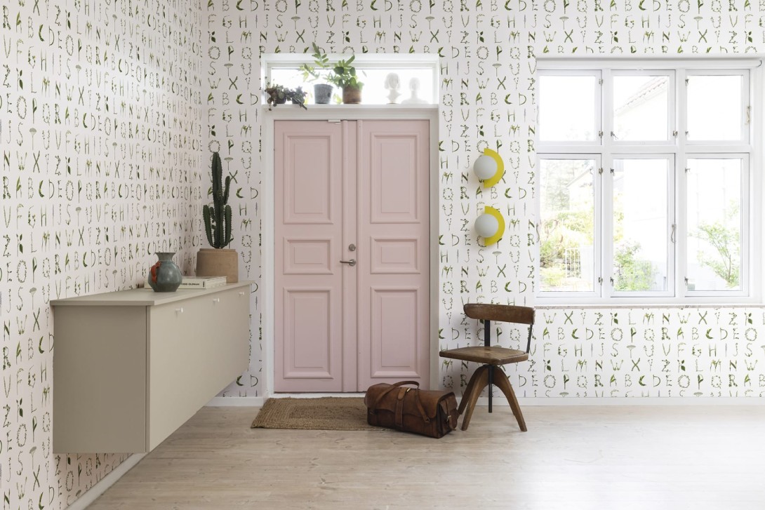 Rebel Walls R18532 Pops Floral Alphabet Mini English - tapeta dla dzieci w roślinny alfabet