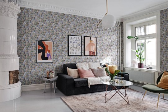 Rebel Walls R18522 Pops Tiny House Numbers Colorful - tapeta w numery domów