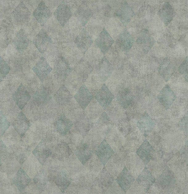 Rebel Walls R18521 Pops Small Patinated Diamonds Fancy Green - tapeta w geometryczny wzór