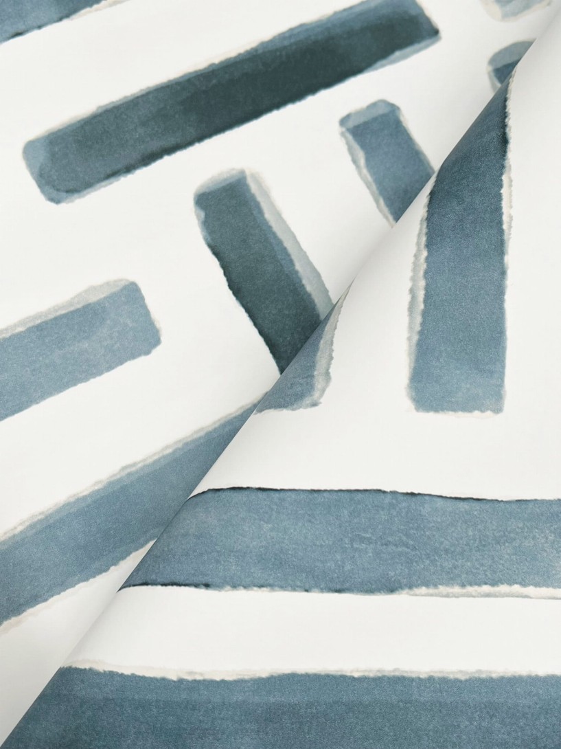 OL / York LM5364 Lemieux Et Cie Signature Painterly Labyrinth Aqua - 1 rolka 