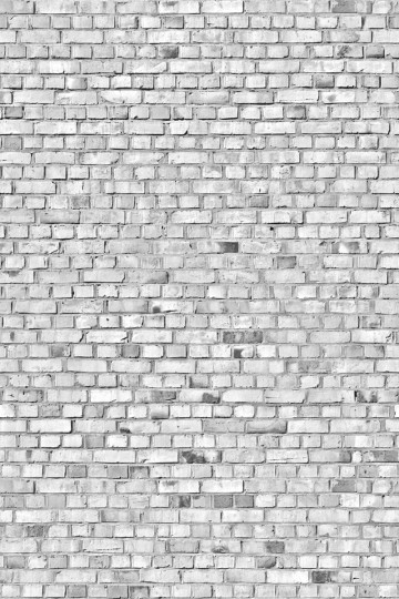 Rebel Walls R10963 Panorama Brick Wall White - mural imitujący ceglaną ścianę