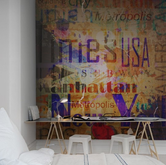 Rebel Walls R10521 Panorama Big Apple  - mural w napisy