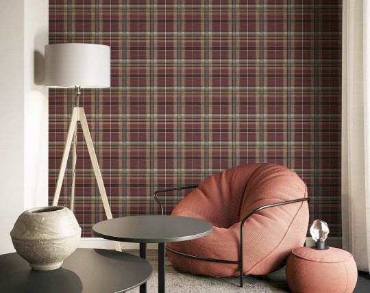 Cristiana Masi 15577 Botany House Tartan - tapeta w szkocką kratkę