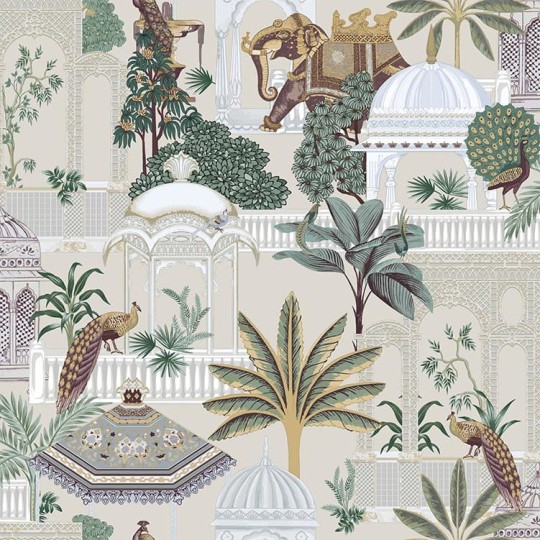 Cristiana Masi 15536 Botany House Sanctuary - tapeta w motyw orientalne ogrody