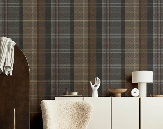 Cristiana Masi 15567 Botany House Scozzese - tapeta w kratkę szkocką