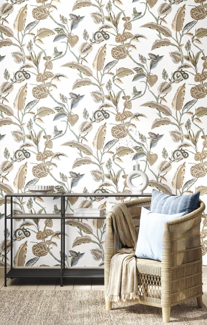 Cristiana Masi 15509 Botany House Botanica - tapeta w roślinny motyw i zwierzęta