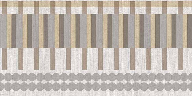 Cristiana Masi B39081 Archè Bordo Sculptura - border w geometryczny wzór