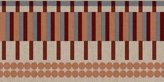 Cristiana Masi B39088 Archè Bordo Sculptura - border w geometryczny wzór