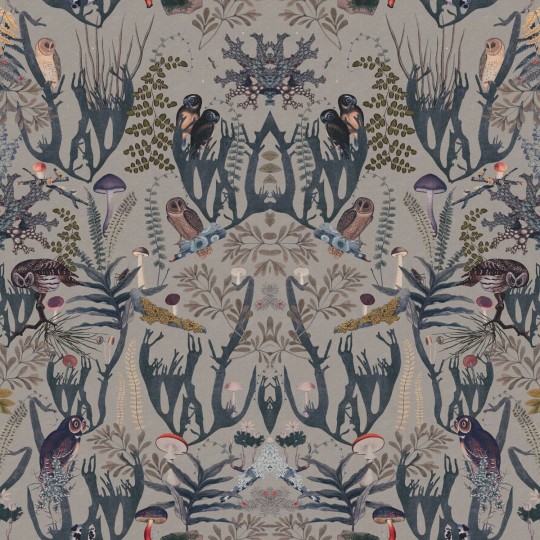 Rebel Walls R16212 Rebel Favorites The Swedish Forest Blue - mural w leśny motyw