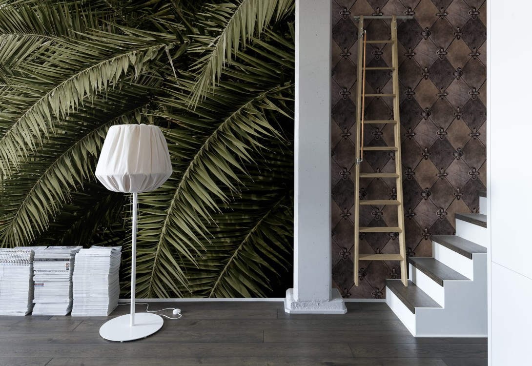 Rebel Walls R14122 Rebel Favorites Leather Rhombs Vintage - mural imitujący skórzane obicie