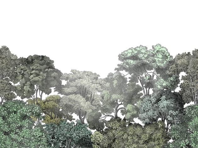 Rebel Walls R13051 Rebel Favorites Bellewood - mural w drzewa