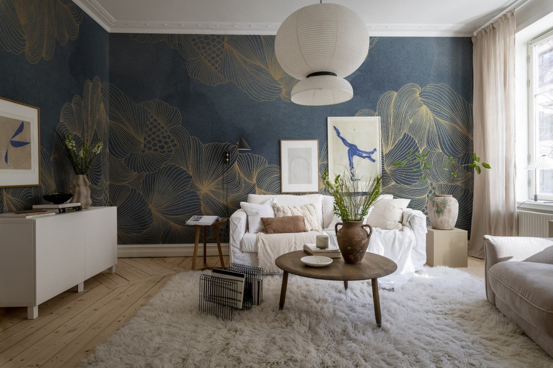 Rebel Walls R17091 Rebel Favorites Opulence - mural w ręcznie malowany roślinny wzór