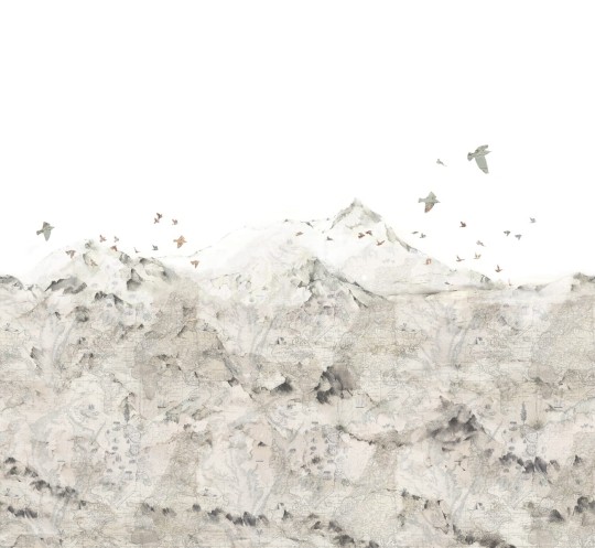 Rebel Walls R13871 Rebel Favorites Paper Mountains - mural w górzysty krajobraz