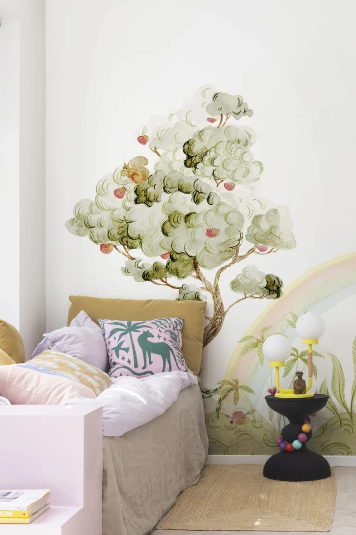 Rebel Walls R18181 Rebel Favorites Unicorn Dream Rainbow - mural dla dzieci w jednorożce