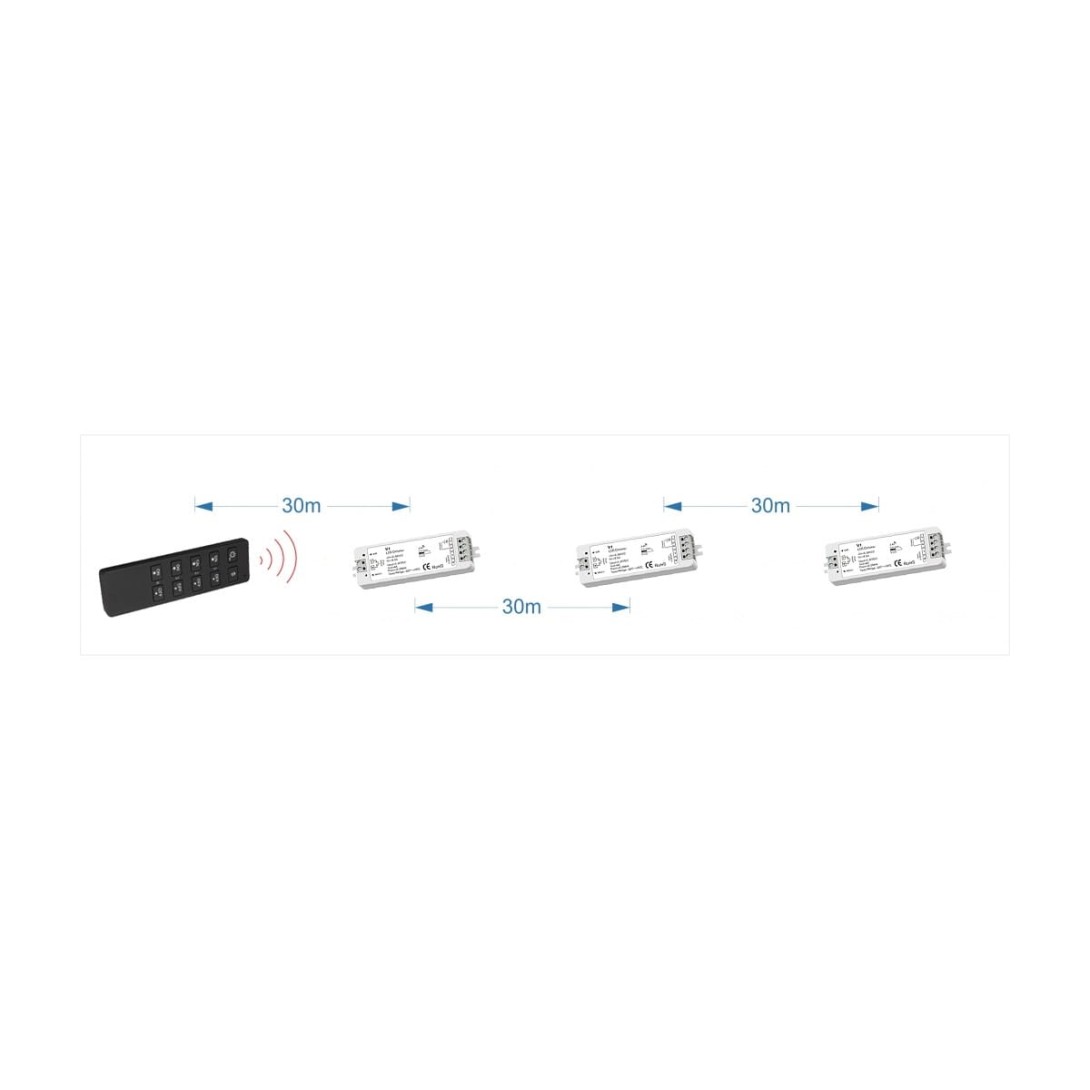 Odbiornik do lamp LED do sterowania za pomocą aplikacji w telefonie i pilota WT5