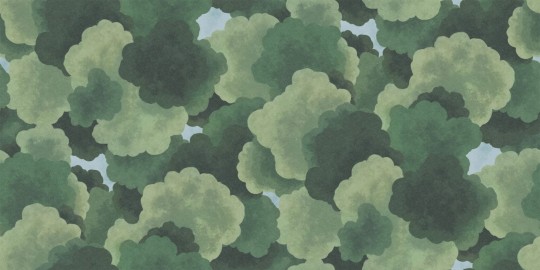 Boras Tapeter 9620W Kids Collection Under the Trees Green - mural korony drzew