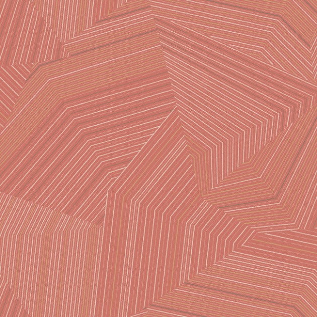 York OI0611 New Origins Dotted Maze Desert Red - tapeta w geometryczny wzór