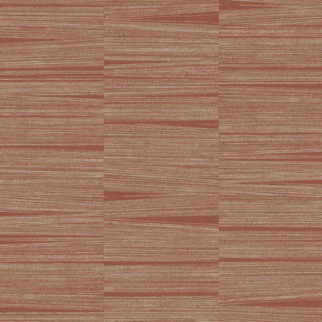 York OI0662 New Origins Natural Line Stripe Brick - tapeta strukturalna w metaliczne linie