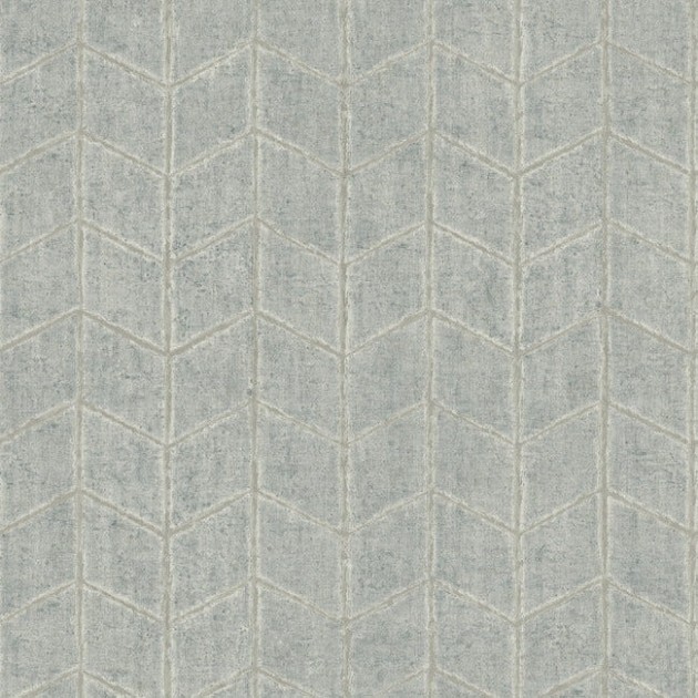 York OI0641 New Origins Flatiron Geometric Grayed Sky - tapeta strukturalna w jodełkę