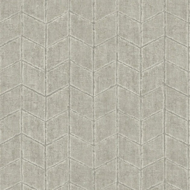 York OI0645 New Origins Flatiron Geometric Cement - tapeta strukturalna w jodełkę