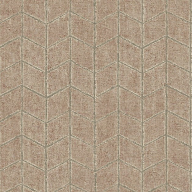 York OI0646 New Origins Flatiron Geometric Brick - tapeta strukturalna w jodełkę
