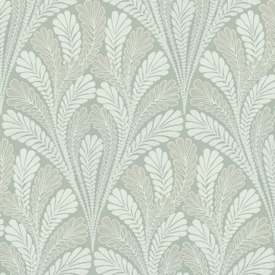 York DM5023 Damask Resource Library Shell Damask Sage - tapeta w stylizowane liście