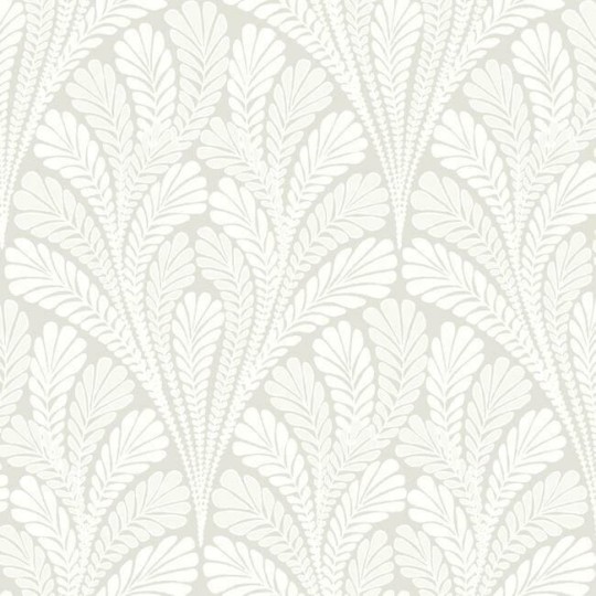York BW3952 Damask Resource Library Shell Damask Neutral/Pearl - tapeta w stylizowane liście