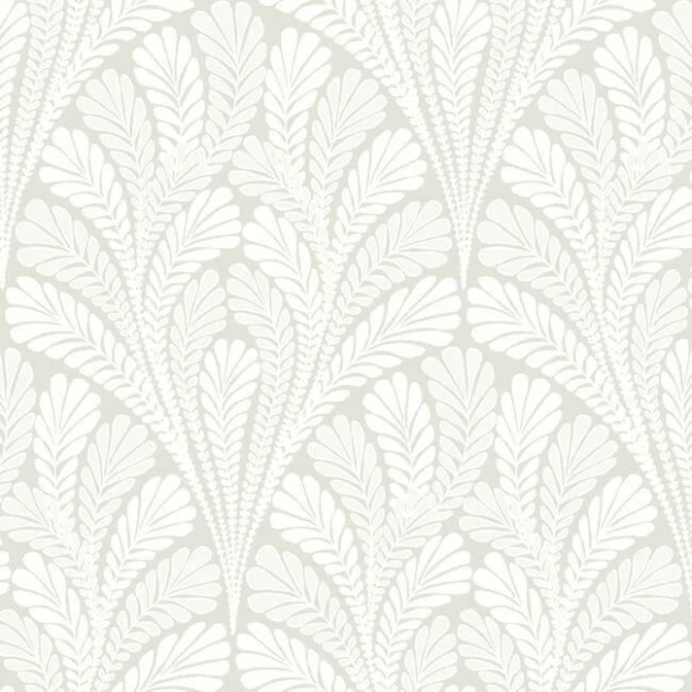 York BW3952 Damask Resource Library Shell Damask Neutral/Pearl - tapeta w stylizowane liście