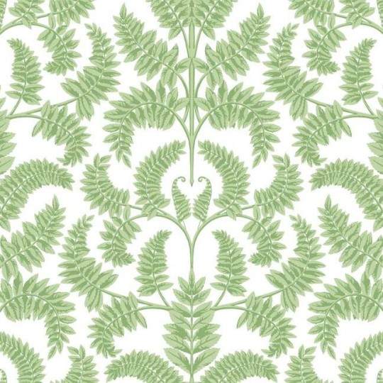 York DM4961 Damask Resource Library Royal Fern Damask Green - tapeta w stylizowane paprocie