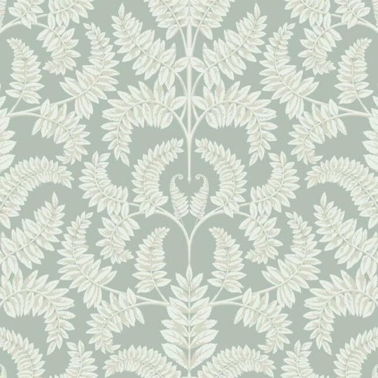 York DM4964 Damask Resource Library Royal Fern Damask Eucalyptus - tapeta w stylizowane paprocie