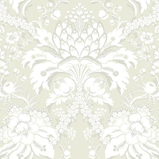 York DM4956 Damask Resource Library French Artichoke Damask Beige On Gold - tapeta w stylizowane rośliny