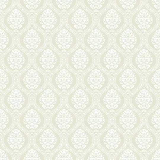 York DM5025 Damask Resource Library Petite Ogee Beige - tapeta w stylizowane rośliny