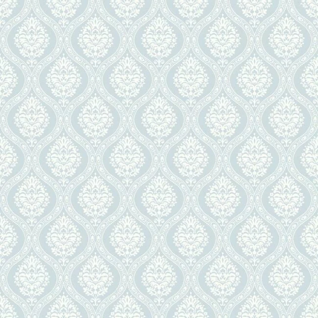 York DM5026 Damask Resource Library Petite Ogee Sky - tapeta w stylizowane rośliny