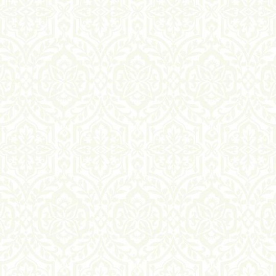 York DM5032 Damask Resource Library Cathedral Damask White - tapeta w roślinny wzór imitujący witraże