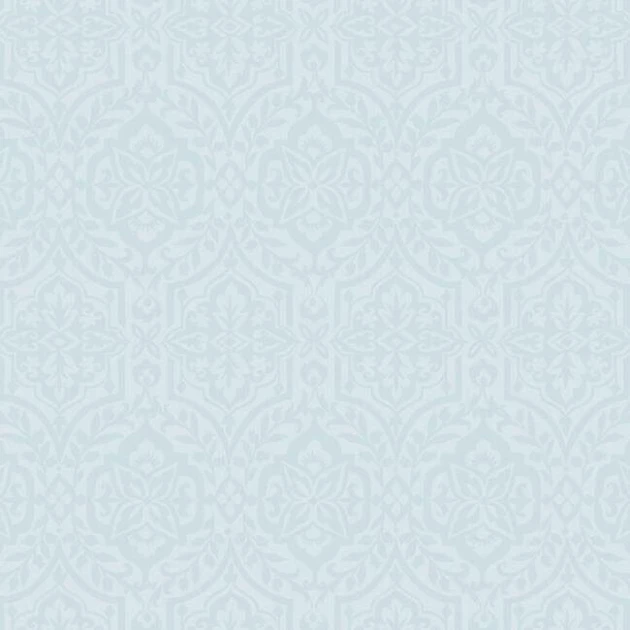 York DM5033 Damask Resource Library Cathedral Damask Water Blue - tapeta w roślinny wzór imitujący witraże