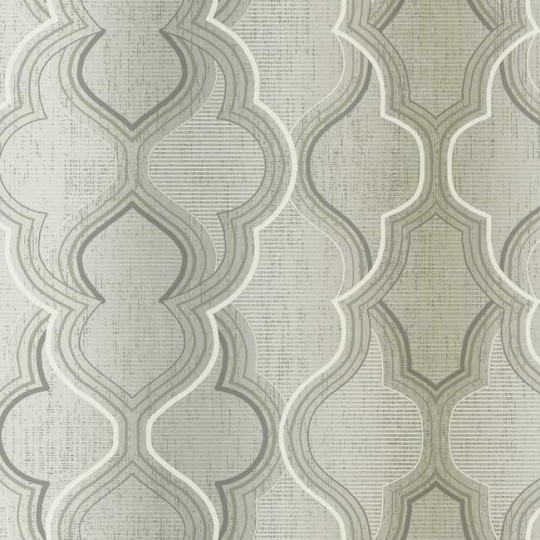 York DM4942 Damask Resource Library Modern Ombre Damask Neutral - tapeta w geometryczny wzór ogee